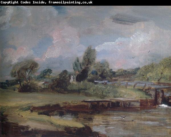 John Constable Flatford Lock 1810-12